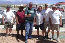 Mike Norton/Special to the Pahrump Valley Times From left, Dave Barefield, who finished third i ...
