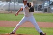 Charlotte Uyeno/Pahrump Valley Times Sophomore pitcher Jake Riding allowed 2 hits over 6 inning ...