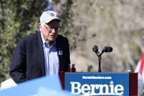 Heidi Fang/Las Vegas Review-Journal Democratic presidential candidate Sen. Bernie Sanders makes ...