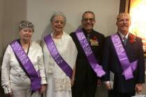 Special to the Pahrump Valley Times Left to right, Barbara Pringle, Lupe Evangelisti, Joe Juare ...