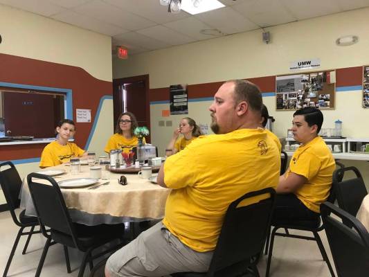 Jeffrey Meehan/Pahrump Valley Times The Pahrump Valley High School Circuit Breakers attended th ...
