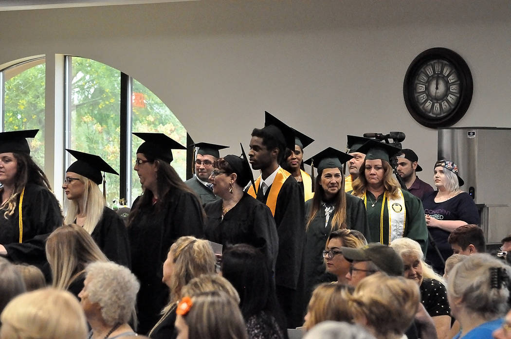 Horace Langford Jr./Pahrump Valley Times Great Basin College graduation Saturday