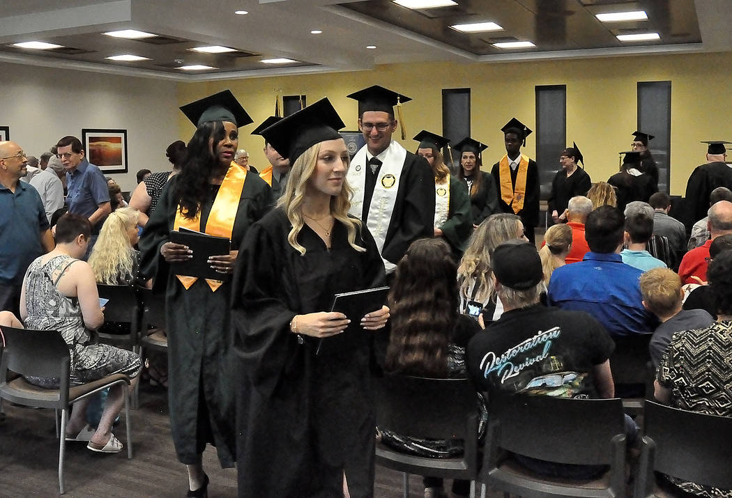 Horace Langford Jr./Pahrump Valley Times Great Basin College graduation Saturday