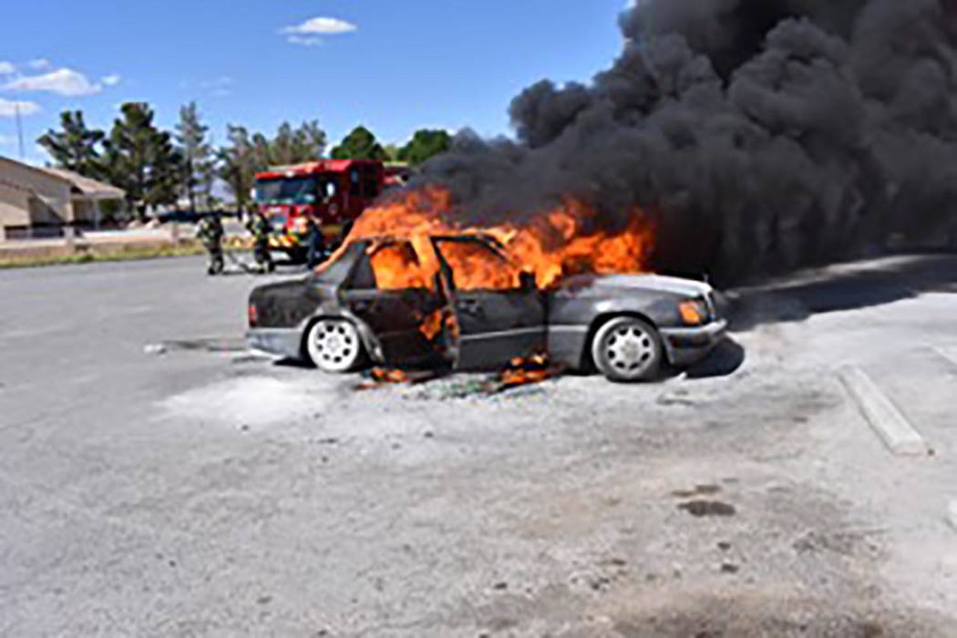 Special to the Pahrump Valley Times Pahrump fire crews were dispatched to a convenience store a ...