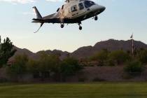 Celia Shortt Goodyear/Boulder City Review A Mercy Air helicopter as shown on a file photo taken ...