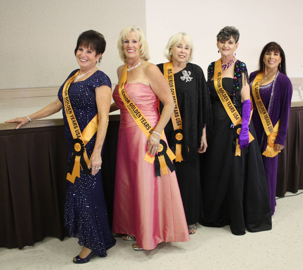 Robin Hebrock/Pahrump Valley Times Pictured from left to right are 2019 Ms. Senior Golden Years ...
