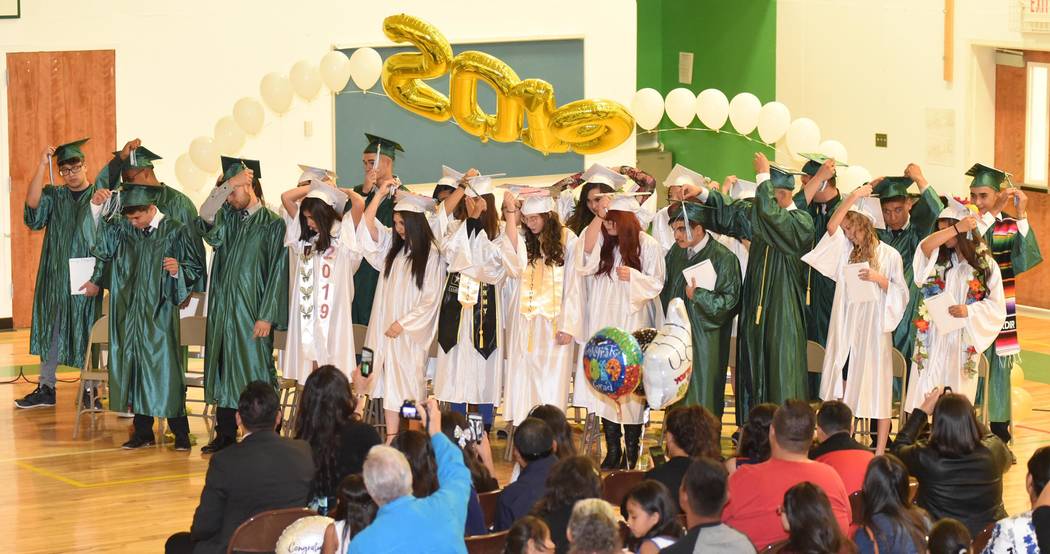 Richard Stephens/Special to the Pahrump Valley Times A look at the May 24 graduation ceremony a ...