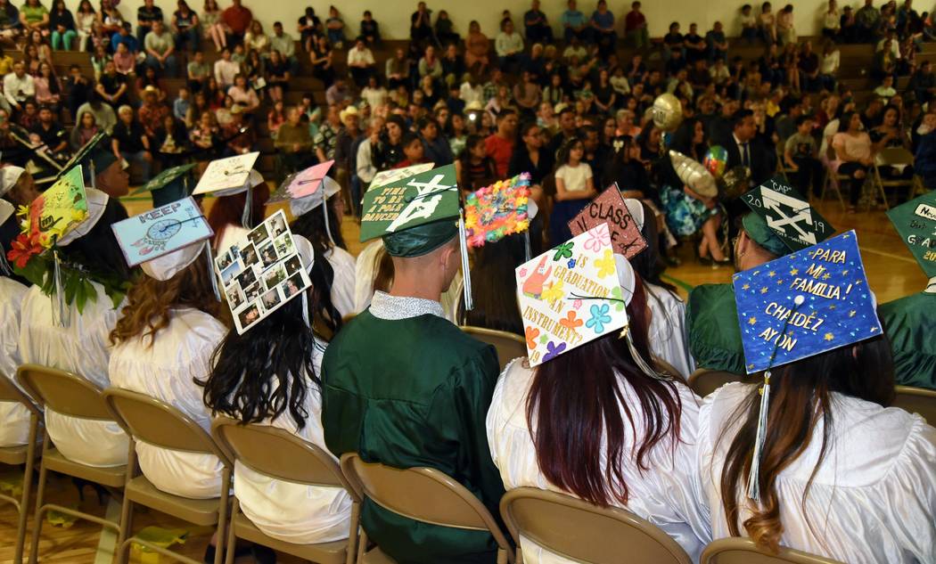 Richard Stephens/Special to the Pahrump Valley Times The 2019 class at Beatty High School gradu ...