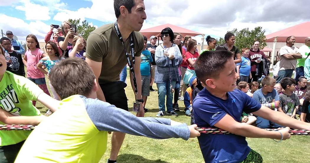 Selwyn Harris/Pahrump Valley Times A tug of war competition was one of the highlights during th ...