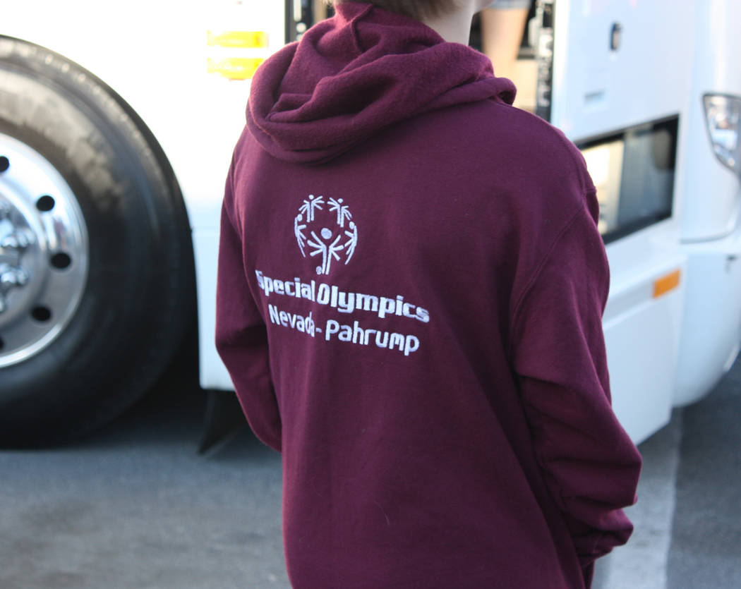 Robin Hebrock/Pahrump Valley Times Sweaters embroidered by Hubbster Apparel and Embroidery were ...