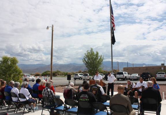 Robin Hebrock/Pahrump Valley Times Area veterans and civilians came together to remember the me ...