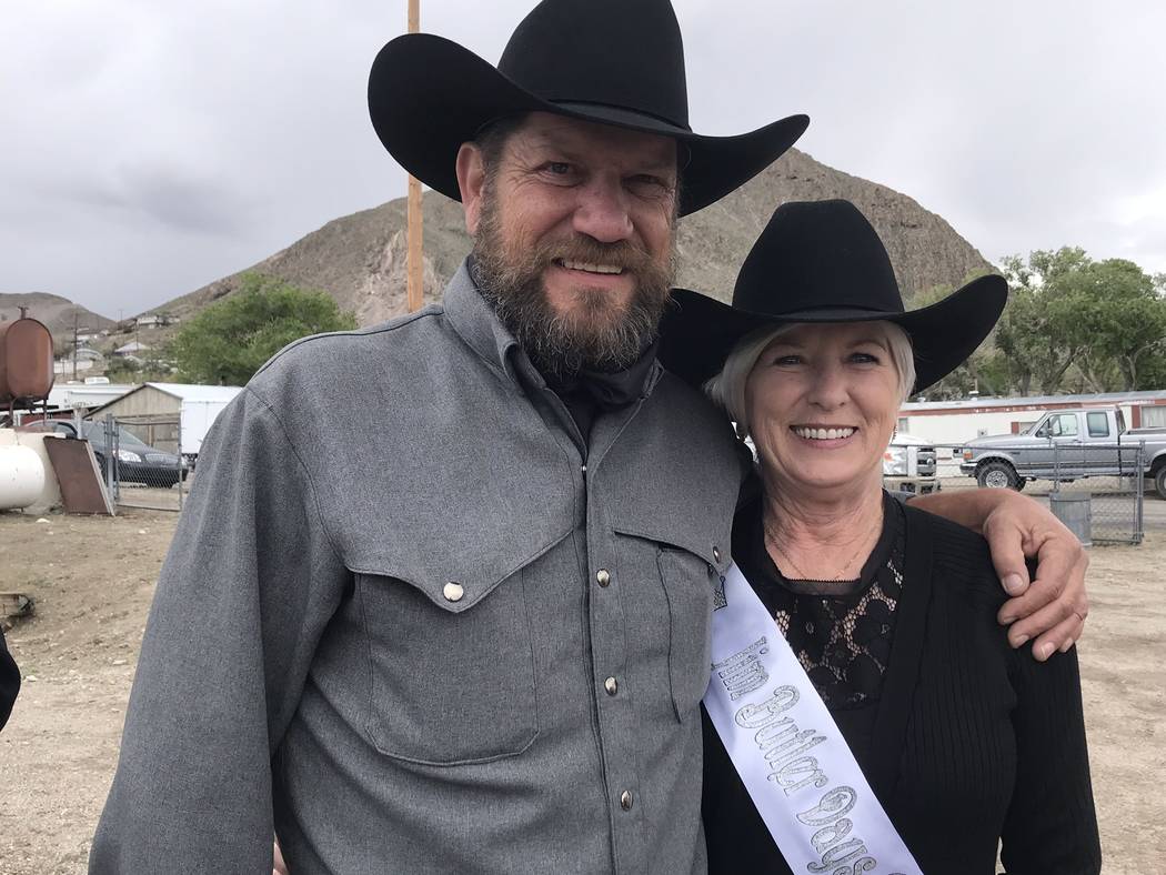 Jeffrey Meehan/Pahrump Valley Times Oz Wichman and Nye County Commissioner Lorinda Wichman were ...