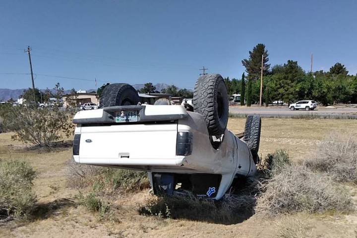 Selwyn Harris/Pahrump Valley Times At least one person was transported to Desert View Hospital ...