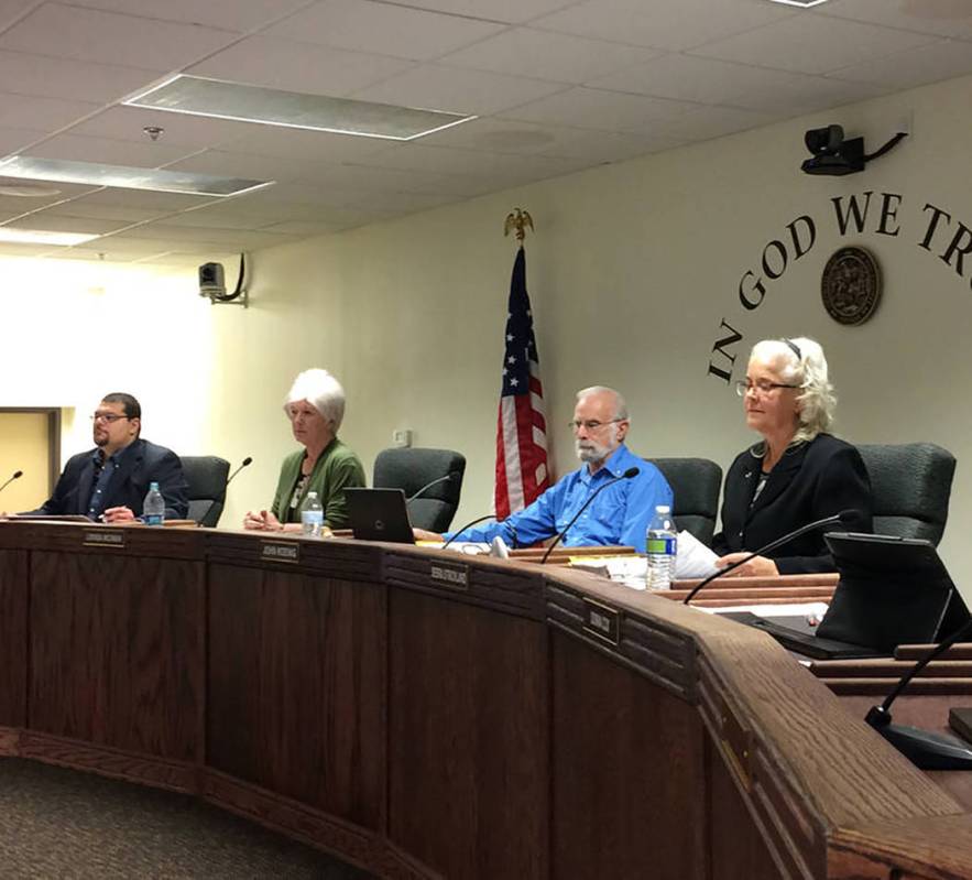 Robin Hebrock/Pahrump Valley Times The Nye County Commission recently approved its final budget ...