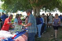 Robin Hebrock/Pahrump Valley Times The Veterans Barbecue sponsored by the Disabled American Vet ...