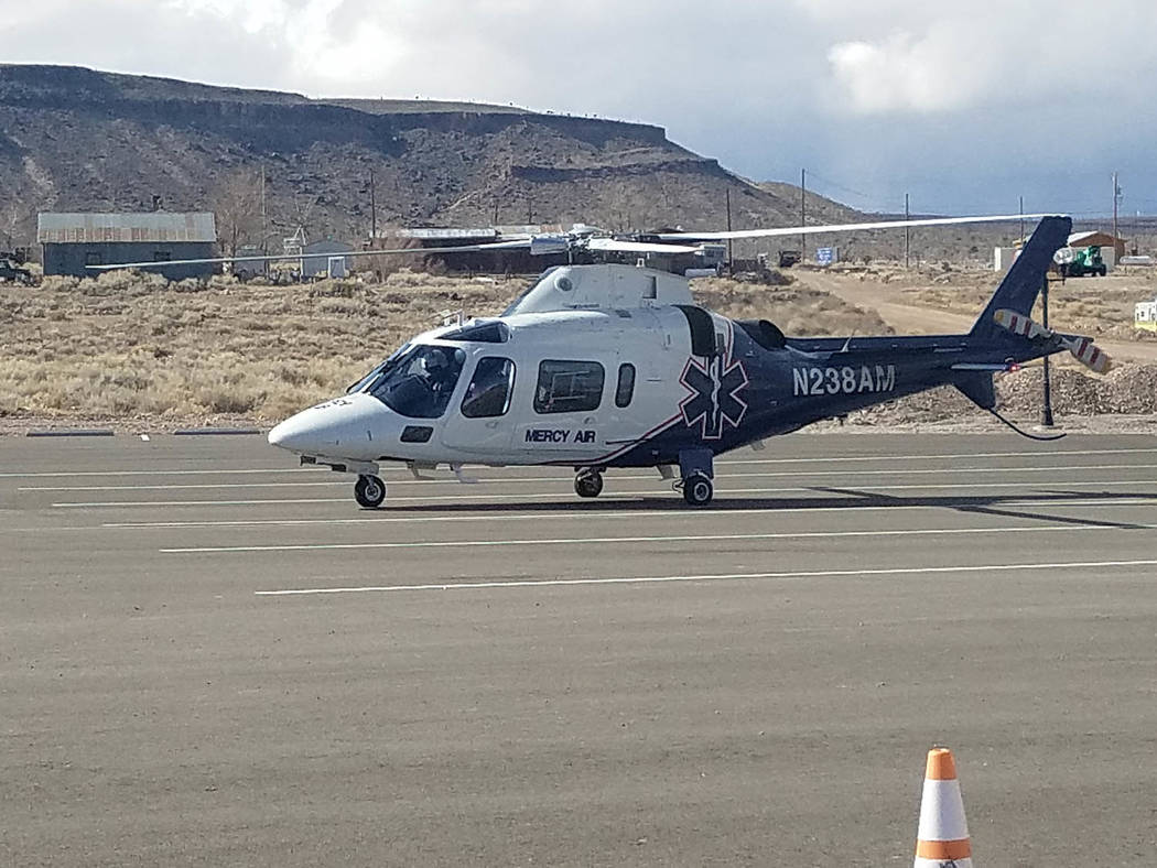 David Jacobs/Pahrump Valley Times The cost of Mercy Air’s around the clock readiness, averag ...