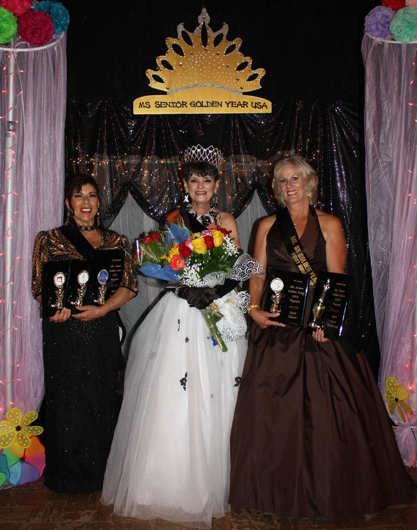 Robin Hebrock/Pahrump Valley Times Pennie Beccia, left, took home the title of second runner-up ...