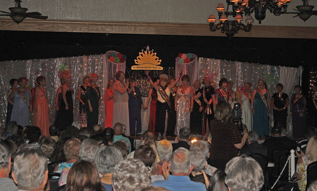 Robin Hebrock/Pahrump Valley Times Many of the past queens and queen's court members came toget ...