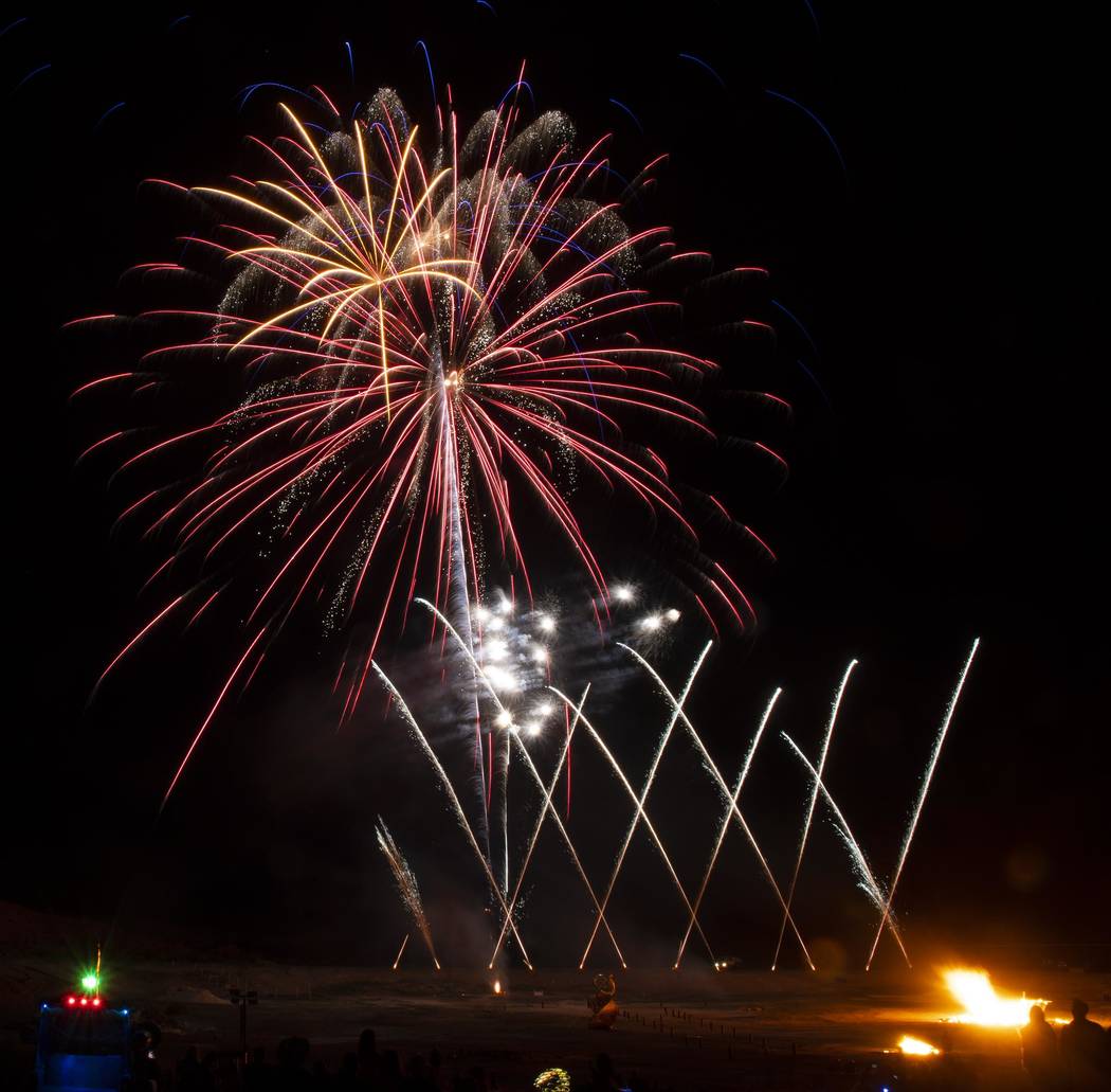 Richard Stephens/Special to the Pahrump Valley Times The attendees of the Burning Man are treat ...
