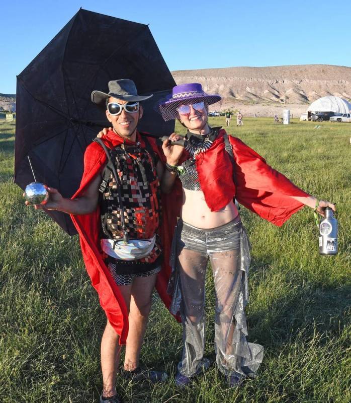 Richard Stephens/Special to the Pahrump Valley Times A couple in costume get into the spirit. B ...