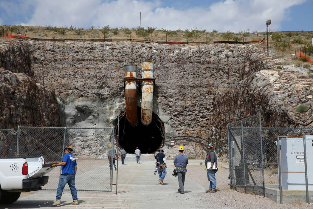 The north portal to a five mile tunnel in Yucca Mountain 90 miles northwest of Las Vegas during ...