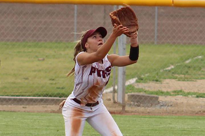 Cassondra Lauver/Special to the Pahrump Valley Times Pahrump Valley junior second baseman Skyle ...