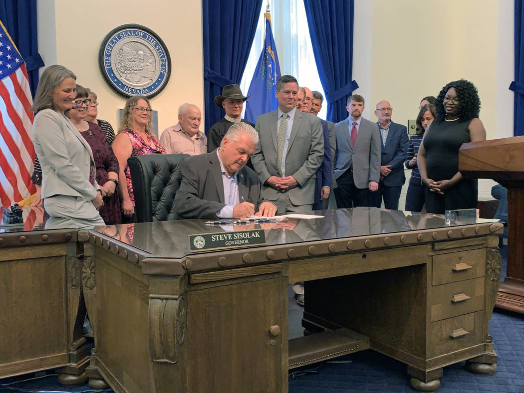 Gov. Steve Sisolak signs two housing bills that will provide tax credits for affordable housing ...