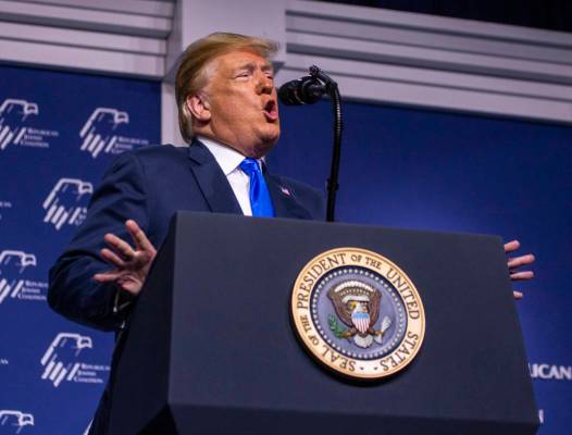 L.E. Baskow/Las Vegas Review-Journal President Donald Trump is a true believer that tariffs and ...