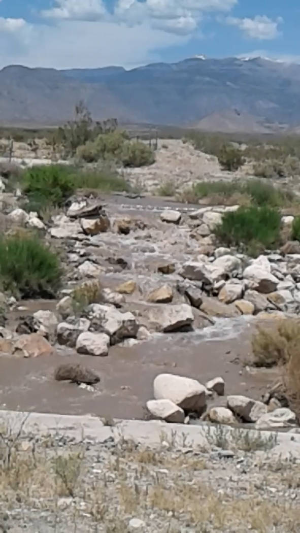 Pamela Coon/Special to the Pahrump Valley Times Reader Pamela Coon took a video of what locals ...