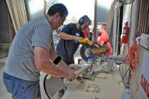Horace Langford Jr./Pahrump Valley Times - The buzz of power tools filled the air as volunteers ...