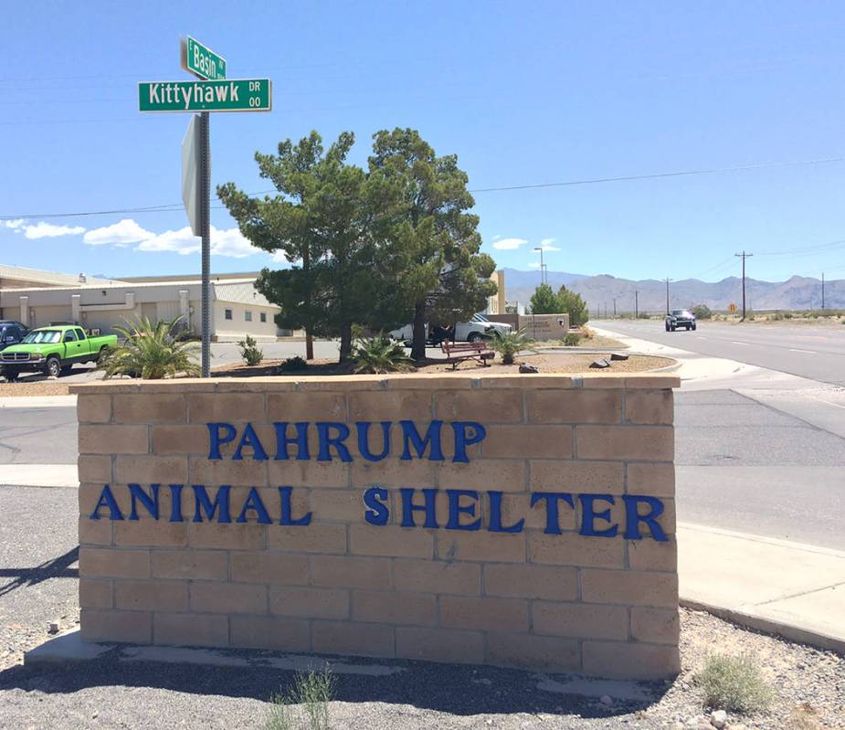 Robin Hebrock/Pahrump Valley Times The Pahrump Animal Shelter is located at 1511 Siri Lane just ...