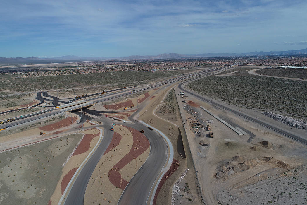 The $78 million Kyle Canyon Road interchange project included the widening of U.S. Highway 95 f ...