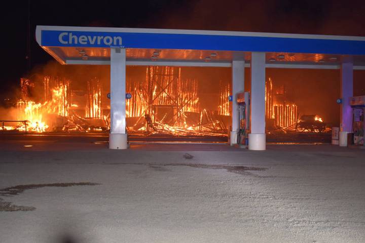 Photo provided by Nye County government The underground fuel tanks at the gsa station, the Nye ...