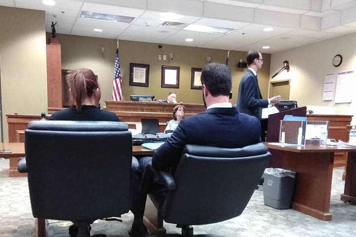 Selwyn Harris/Pahrump Valley Times Nye County Deputy District Attorney Michael Vieta-Kabell, (a ...