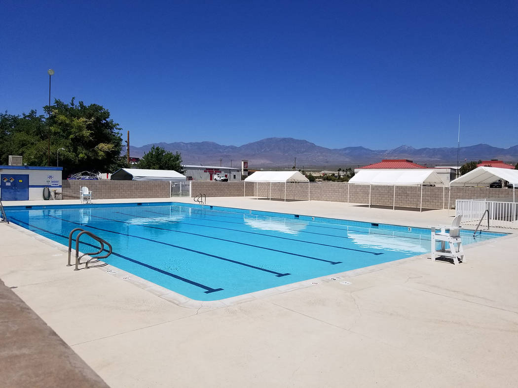David Jacobs/Pahrump Valley Times This July 4 photo shows the unoccupied Pahrump community swim ...