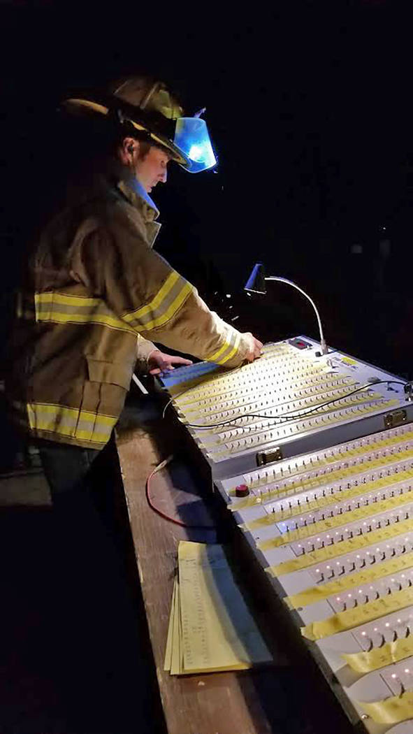 Deanna O'Brien/Special to the Pahrump Valley Times Zambelli Fireworks pyrotechnician Eddie O'Br ...