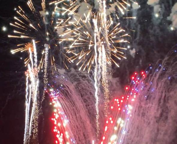 Ryan Muccio/Special to the Pahrump Valley Times The town of Pahrump's annual Fireworks Show lit ...
