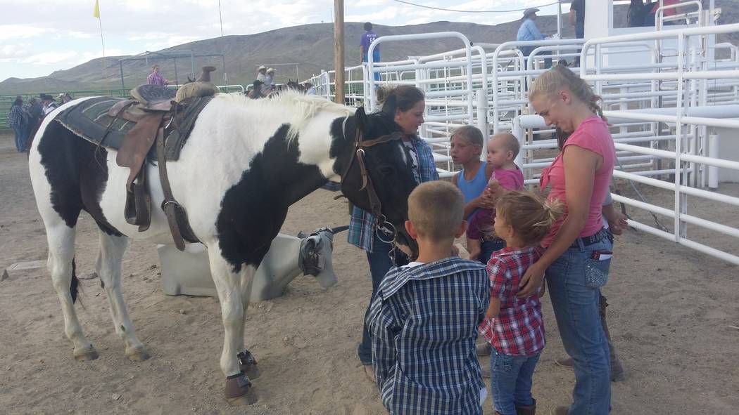 David Jacobs/Tonopah Times-Bonanza Children's events at the July 16, 2016 Smackdown Rodeo in To ...