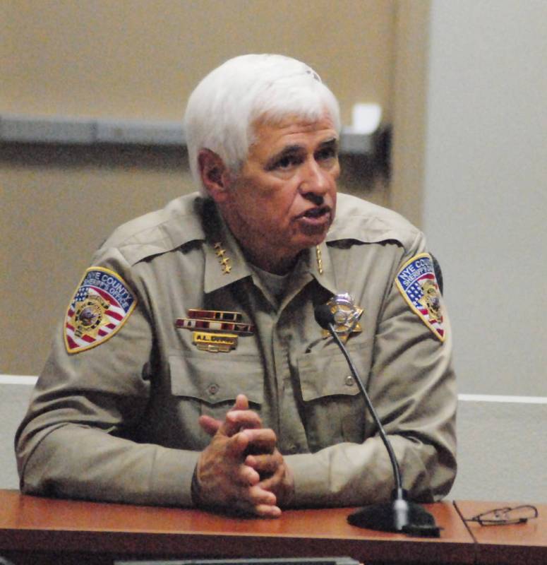 Horace Langford Jr./Pahrump Valley Times Nye County Sheriff Tony DeMeo as shown in a 2013 photo ...