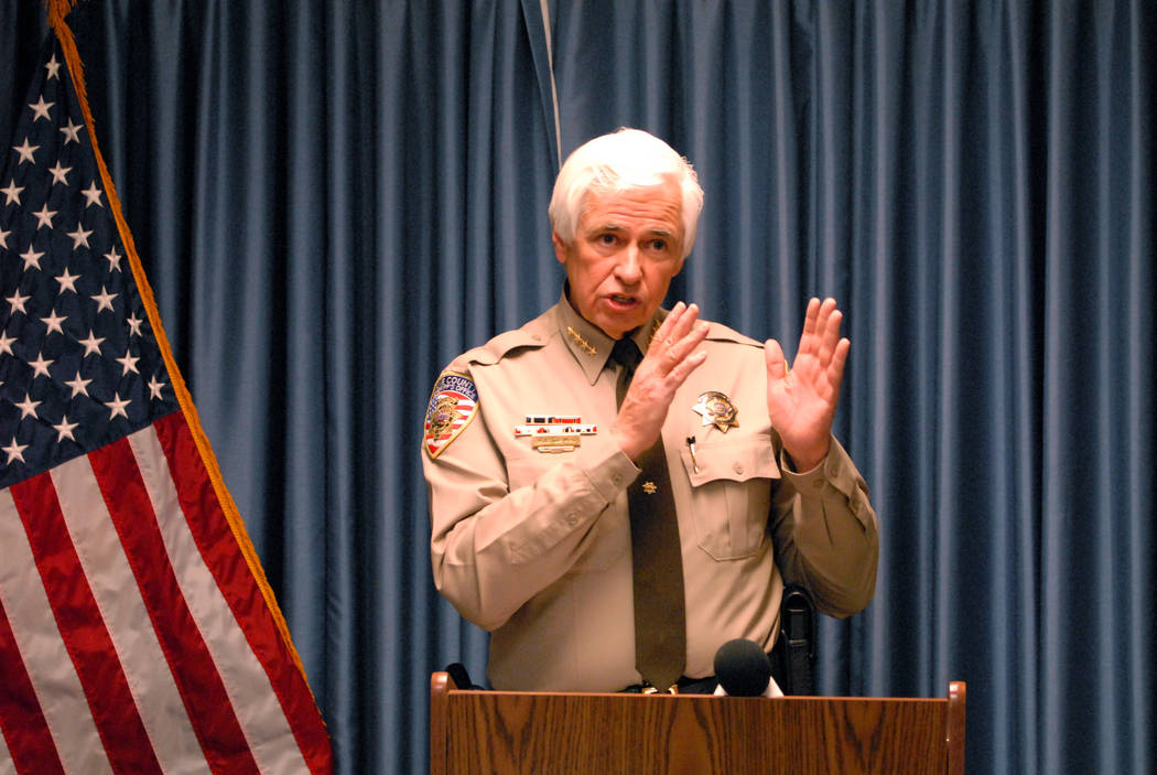 Horace Langford Jr./Pahrump Valley Times This 2014 file photo shows Sheriff Tony DeMeo at a new ...