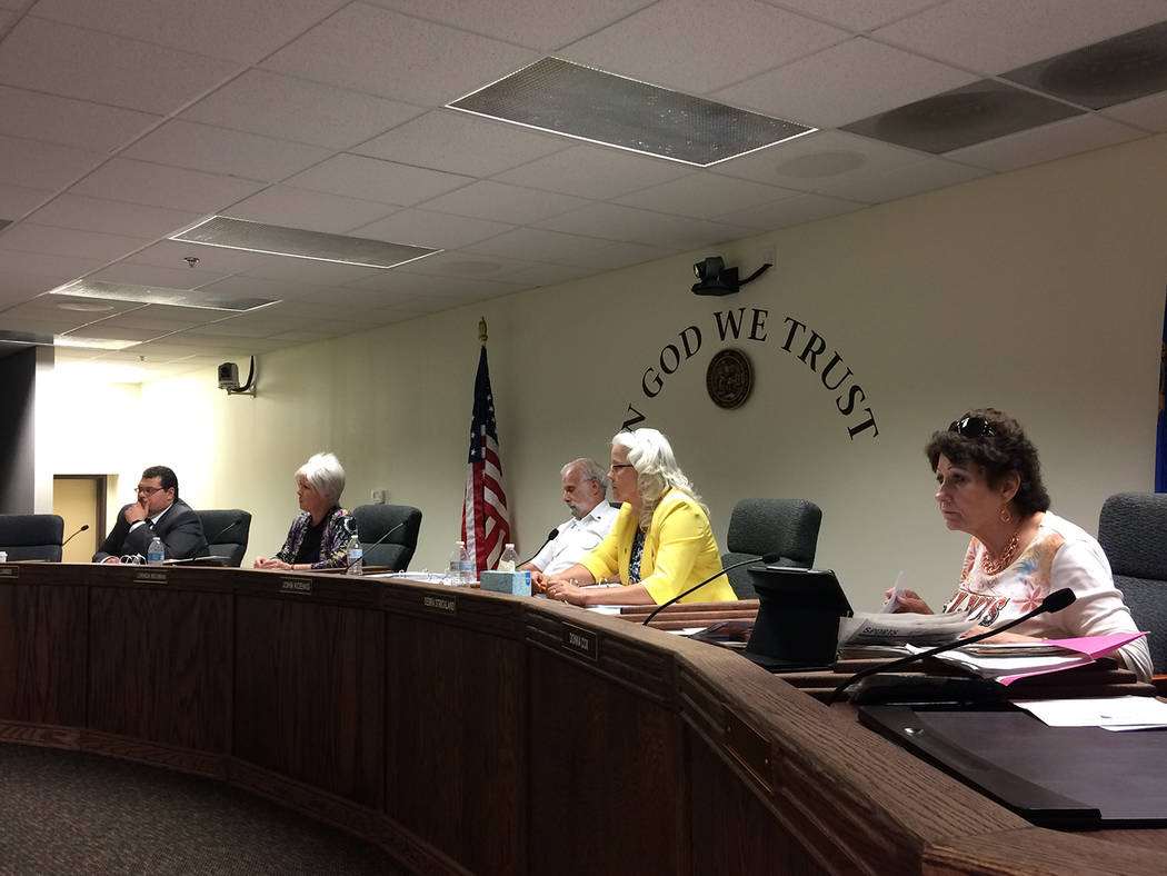 Robin Hebrock/Pahrump Valley Times The Nye County Commission recently voted 4-1 to approve a te ...