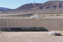 U.S. Department of Energy A look at landfill cell in Area 5 at the Nevada National Security Sit ...