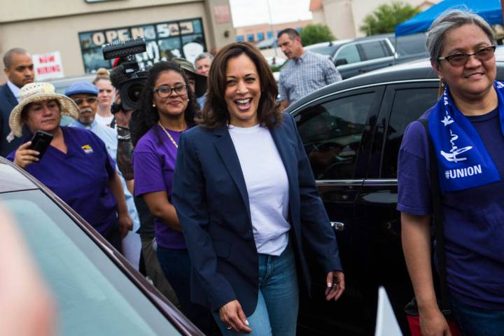 Chase Stevens/Las Vegas Review-Journal U.S. Sen. Kamala Harris, D-Calif., a Democratic presiden ...