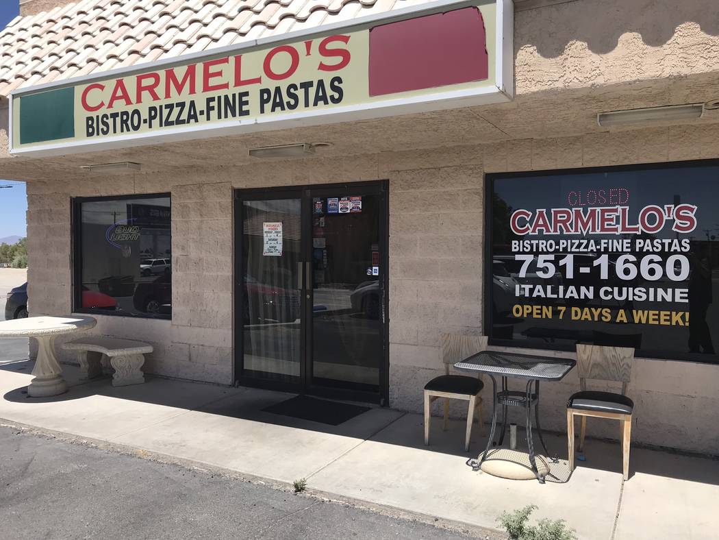 Jeffrey Meehan/Pahrump Valley Times Carmelo's Bistro at 1440 E. Highway 372, Suite 3, is expand ...