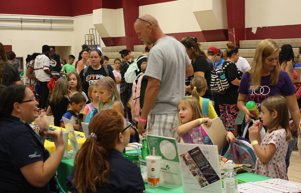 Robin Hebrock/Pahrump Valley Times The 2019 Back to School Health Fair took place Saturday, Jul ...