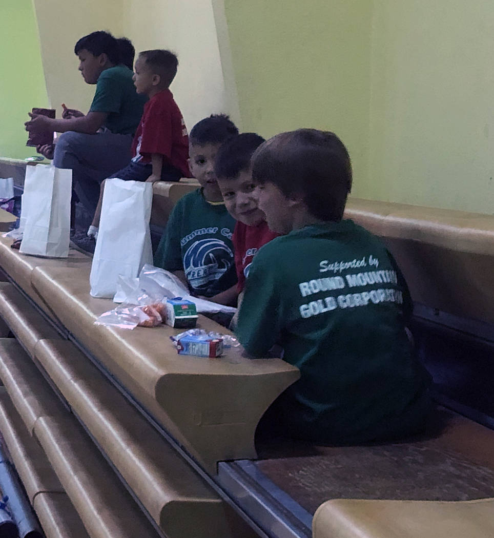 Tom Rysinski/Pahrump Valley Times After two rounds of games, competitors take a break for lunch ...