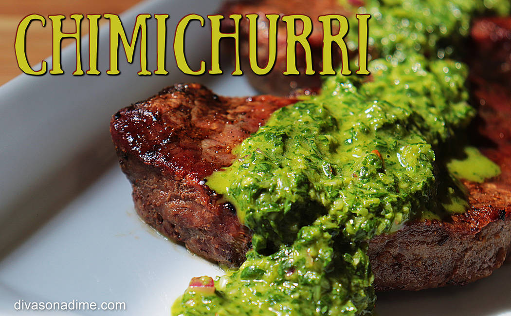 Patti Diamond/Special to the Pahrump Valley Times Chimichurri is an uncooked condiment made fro ...