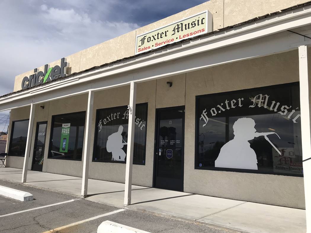 Jeffrey Meehan/Pahrump Valley Times Foxter Music, a Pahrump-based music store, and Cricket Wire ...
