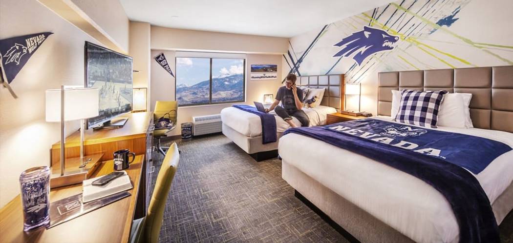 Courtesy of the University of Nevada, Reno This conceptual photo shows what a student room in W ...