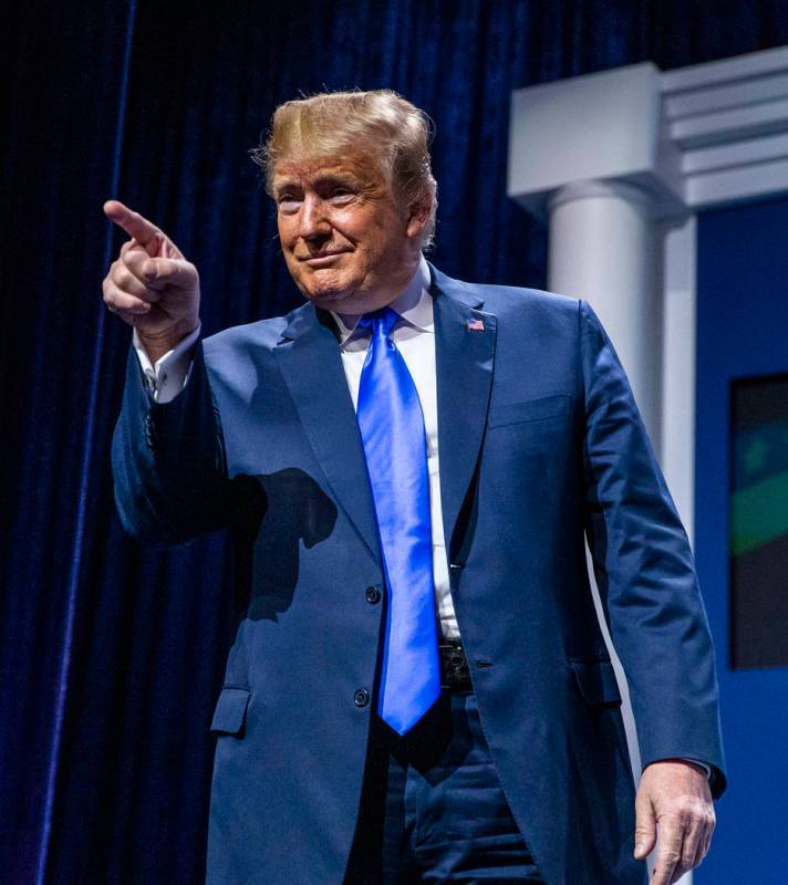 L.E. Baskow/Las Vegas Review-Journal President Donald J. Trump at The Venetian on Saturday, Apr ...